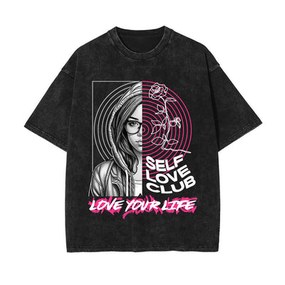 Self Love Club Urban Graphic Tee-INNBLAC