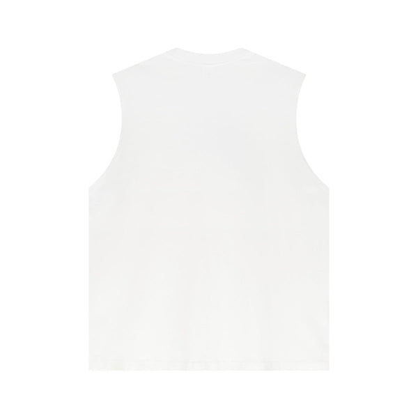 Panelled Back Seam Sleeveless T-Shirt