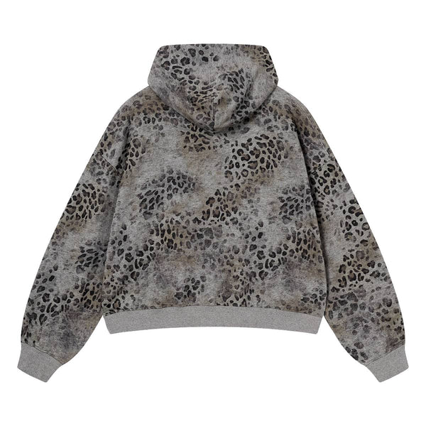 Heavyweight Leopard Camo Zip Hoodie