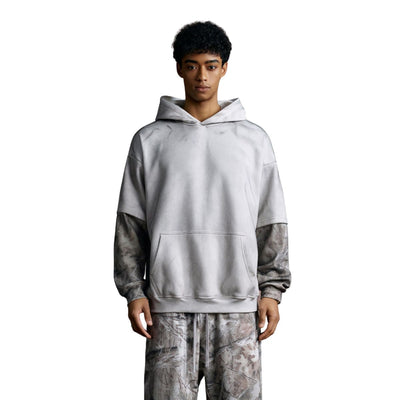 Branch Camo Sleeve Spray-Dyed Fleece Hoodie