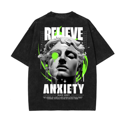 Relieve Anxiety Streetwear Statue Graphic Tee-INNBLAC