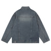 Loose Stand Collar Vintage Washed Men's Denim Jacket