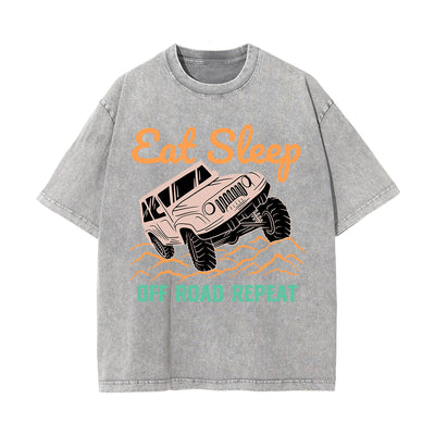 Eat Sleep Off Road Repeat Graphic Tee-INNBLAC