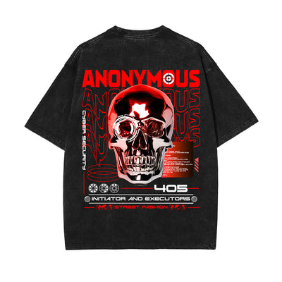 Anonymous Streetwear Chrome Graphic Tee-INNBLAC