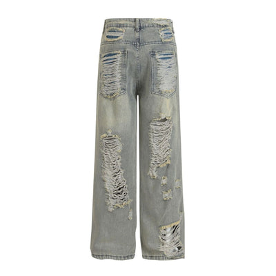 Smoke Rise Heavy Ripped Vintage Washed Jeans