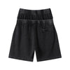 West Coast Waffle Double Waistband Snow Washed Distressed Shorts