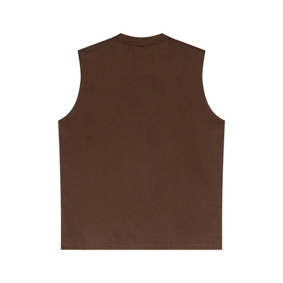 Quick Dry Raw Edge Muscle Tank 210gsm
