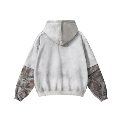 Branch Camo Sleeve Spray-Dyed Fleece Hoodie