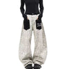 Vintage Leopard Print Balloon Leg Jeans
