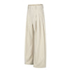 Quiet Luxury Pleated Wide-Leg Trousers