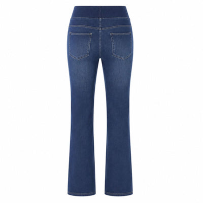 Vintage Washed High Waist Straight Leg Jeans