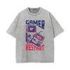 Gamer Restart Gamingh Graphic Tee-INNBLAC