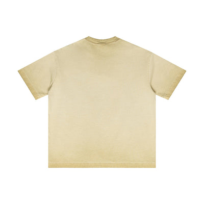 Heavyweight Wash Distressed Baggy Tee 275gsm