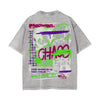 Washed Aesthetic Skull Graphic Tee-INNBLAC