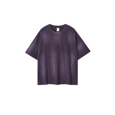 VintageSpray Dyed Raw Edge Oversized T-Shirt