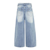 Vintage Washed Distressed Baggy Denim Jeans