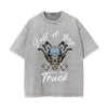 Just A Boy Stone Wash Graphic Tee-INNBLAC