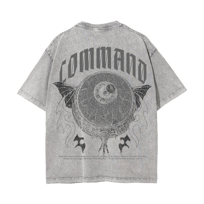 Command Streetwear Stone Wash Graphic Tee-INNBLAC