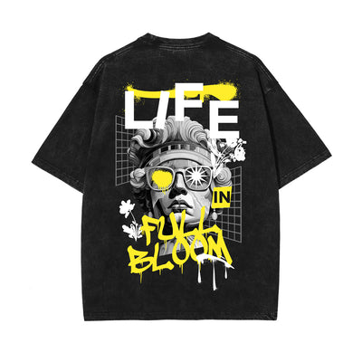 Life In Full Bloom Streetwear Graphic Tee-INNBLAC