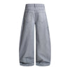 Vintage Washed Baggy Curved-Leg Cargo Pants