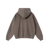 Heavyweight Washed Cotton Zip-Up Hoodie