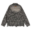 Loose Lighting Pattern Hip-hop Designer Denim Jacket