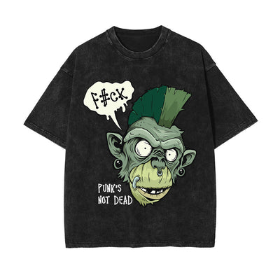 PUNKS Street Punk Graphic Tee-INNBLAC