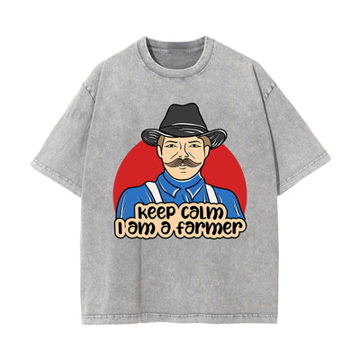 Keep Calm I Am A Farmer Graphic Tee-INNBLAC