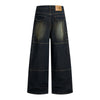 Washed Structured Heavy-Duty Straight-Leg Carpenter Jeans