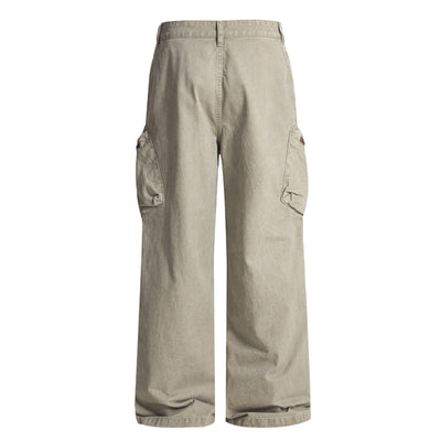 Relaxed Fit Tactical Cargo Zipper Pants