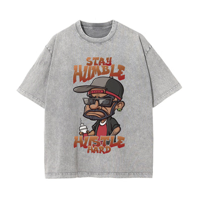 Stay Humble Hustle Hard Graphic Tee-INNBLAC