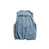 Japanese Vintage Washed Utility Denim Vest