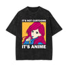 It's Not Cartoons Graphic Washed Tee-INNBLAC