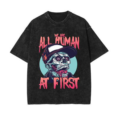 We Are All Human At First Graphic Tee-INNBLAC