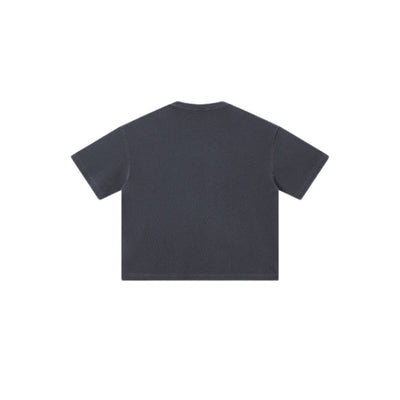 Distressed Fade Drop Shoulder Oversized Cotton T-Shirt