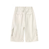 High-Waist Multi-Pocket Cargo Bermuda Shorts