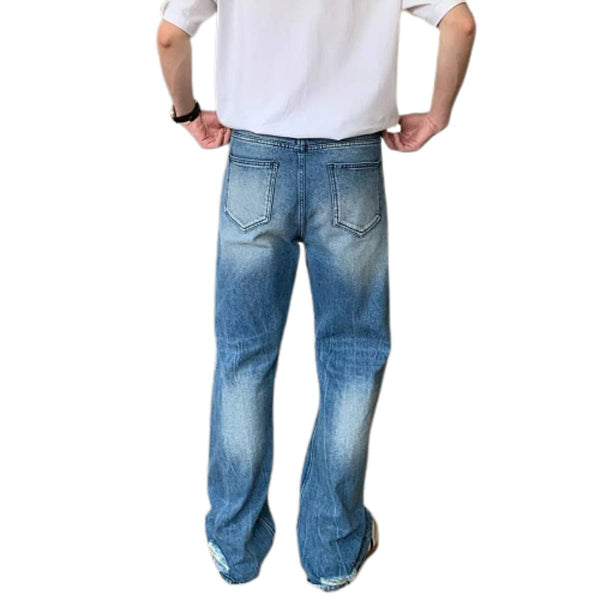 Retro Fade Relaxed Denim Trousers