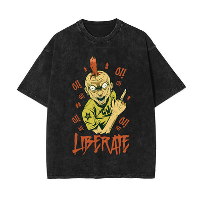 Liberate Street Punk Graphic Tee-INNBLAC