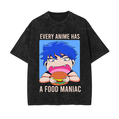 Every Anime Has A Food Maniac Graphic Tee-INNBLAC