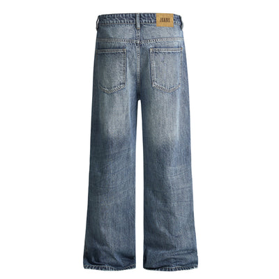 Vintage Washed High Waist Boyfriend Loose Jeans