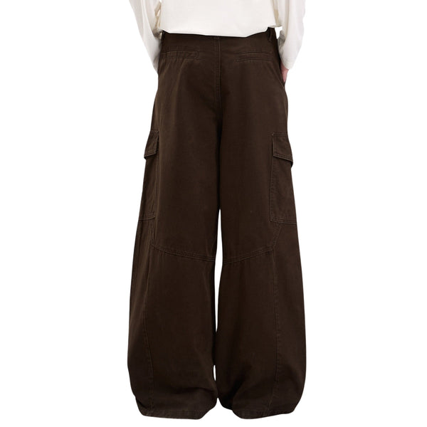 Vintage Baggy Paneled Straight-Leg Cargo Pants
