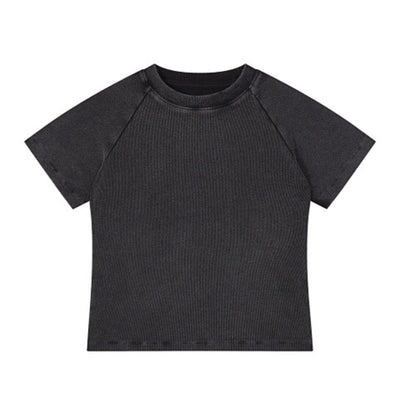 260G Snow Wash Oversized Raglan Sleeve T-Shirt