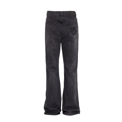 Vintage Washed Slim Flare Jeans