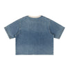 Washed Cotton Oversized Crew Neck Tee