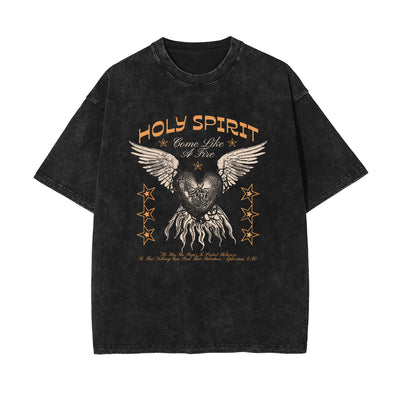 Holy Spirit Christian Graphic Tee-INNBLAC