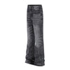 Vintage Washed Black Flared Denim Jeans