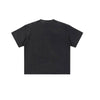 Wax Dyed Distressed Raw Hem Streetwear T Shirt