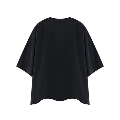 Washed Boxy Cropped Raglan Tee