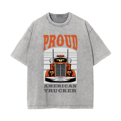Proud American Truck Graphic Tee-INNBLAC