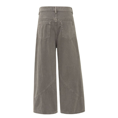 Patchwork Deconstructed Relaxed Loose Fit Stretch Casual Jogger Pants